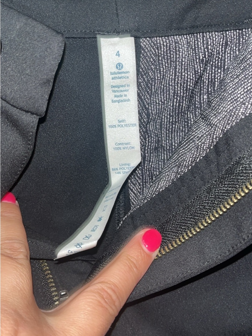 Lululemon Black shorts with Textured Inner Lining